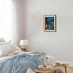 Framed Japanese Wall Art, Asian Tokyo Tea House Canvas Wall Decor Painting - Image 9