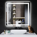 30"x30" LED Bathroom Mirror by INFINIGLASS