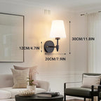 Peel and Stick Wall Sconces, Stick On Wall Sconce Set of 2, Battery Operated - Image 8