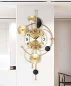 Large Wall Clock, Modern Silent Non-Ticking Metal Wall Clocks, Battery Operated by Axioglo