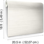 NuWallpaper x Society Social Cream Cashmere Classic Faux Grasscloth Peel and - Image 8