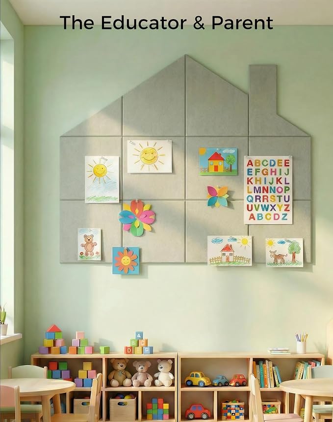 Aothia Felt Bulletin Board Tiles - Image 8