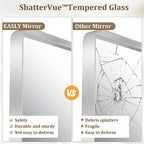 30"x 30" Silver Bathroom Mirror - Image 7