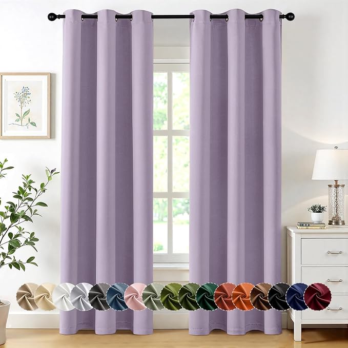 MIULEE Blackout Curtains for Bedroom Living Room 2 Panels, Thermal Insulated by MIULEE