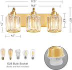 3-Light Gold Bathroom Light Fixtures, Modern Bathroom Vanity Lights Fixture - Image 3