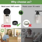 Zarbitta Set of 2 Wall Sconces for Bathroom, Bathroom Wall Lamp for Mirror - Image 5