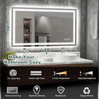 48x32 Inch LED Bathroom Mirror - Image 2