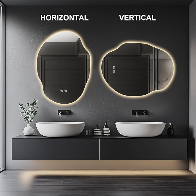 Irregular LED Bathroom Mirror - Image 6