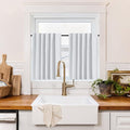 RYB HOME 100% Blackout Basement Curtains Over Sink 30 inches Long, Heat & UV by RYBHOME