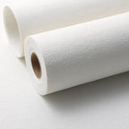 SHUFA White Cotton-Like Textured Grasscloth Wallpaper Matte Thick Real Woven - Image 2