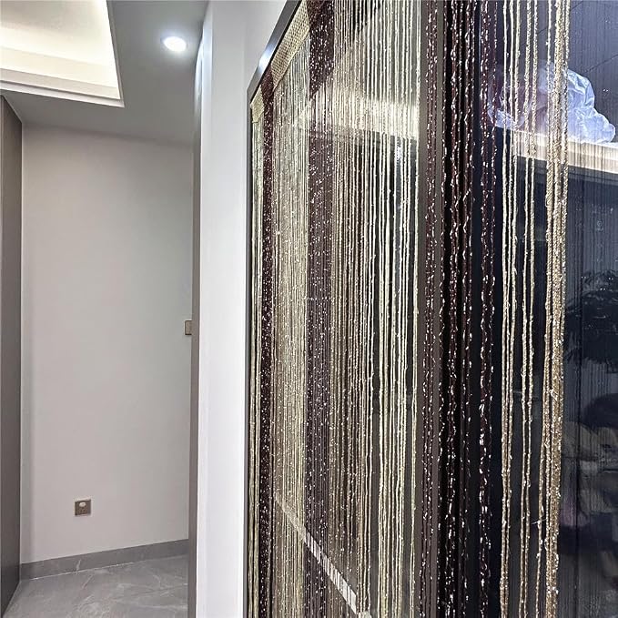 ave split Decorative Door String Curtain Wall Panel Fringe Window Room Blind - Image 3