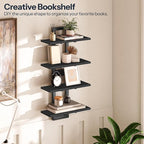 HOOBRO Floating Shelves, 15 Inch Wall Shelf Set of 2, Wall Mounted Storage - Image 5
