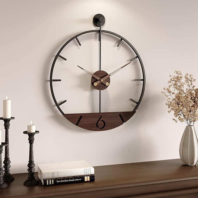 16 Inch Wall Clock, Modern Decorative Clock by Cuspin