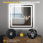 Hivone 36X36 LED Bathroom Mirror - Image 7