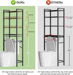 Kalrin Over-The-Toilet Storage Rack, 4-Tier Bathroom Organizer Shelf Over Toilet - Image 2
