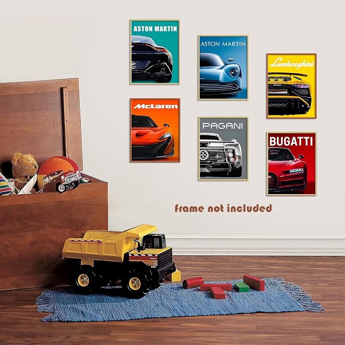 CSLGQGV Car Poster Vintage Racing Car Wall Art Supercar Canvas Prints Painting - Image 8