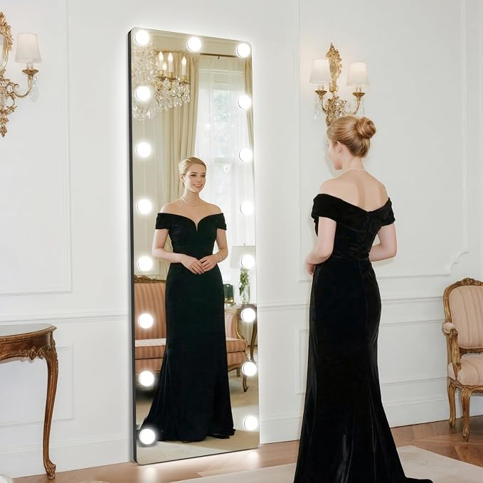 Kosmonia 56x18 Hollywood Full Length Mirror - Image 3