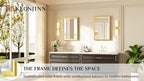 Keonjinn 20" x 30" Gold Bathroom Mirrors - Image 7