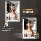 LOAAO 20"x30" LED Mirror for Bathroom, Lighted Bathroom Mirror - Image 4