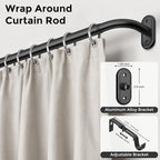 2 Pack Curtain Rods 36-120 Inch, Living Room, Sliding Door - Image 2