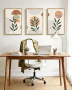 PHOPAGO Boho Wall Art Sage Plant Botanical Bohemain Framed Wall Printing Large - Image 5