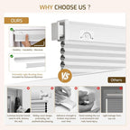 Grandekor No Drill No Tools Cordless Cellular Shades, UV Protection Privacy No - Image 5