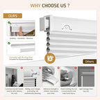 Grandekor No Drill No Tools Cordless Cellular Shades, UV Protection Privacy No - Image 5