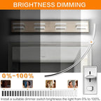 SOLFART Bathroom Light Fixtures Brushed Nickel Vanity Lights - Image 4