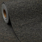 SHUFA Black Gold Cotton-Like Textured Grasscloth Wallpaper Matte Thick Real by Unknown