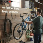 Pack 13 Garage Hooks Heavy Duty | Multi-Sized Wall-Mounted Tool Hangers - Image 7