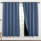 NICETOWN Full Shade Curtain Panels 72 inches Long, Pair of Energy Smart & Noise - Image 2