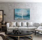 Yihui Arts Canvas Art Wall Decor, Modern Nature Teal Artwork Prints, Large Size - Image 5