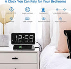 Peakeep Digital Alarm Clock for Bedroom Bedside, Loud Alarm Clock for Heavy - Image 7