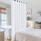 RYB HOME Room Dividers Curtains White - Image 4