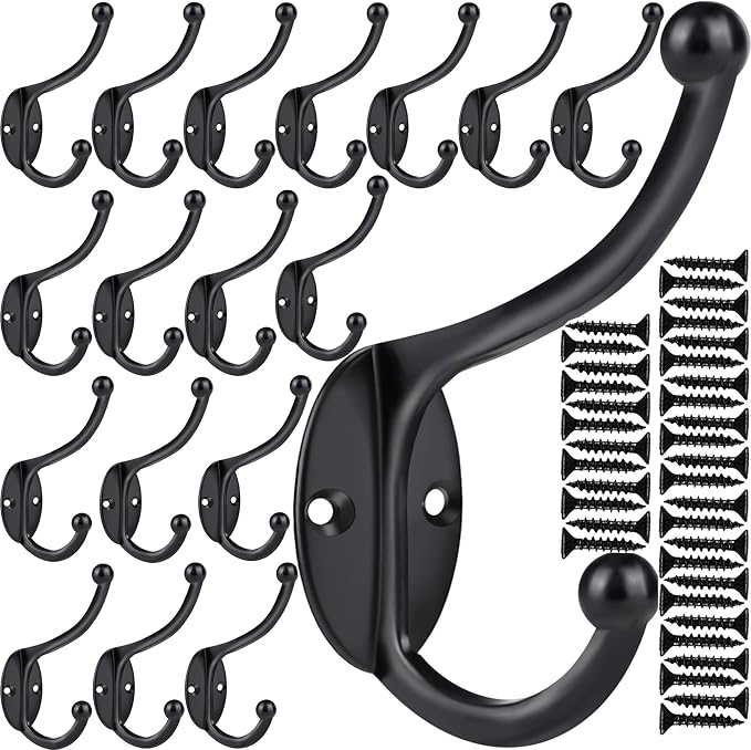 ZEYU 20Pcs Wall Hooks, Coat Hooks Hardware Heavy Duty Hooks by Unknown