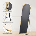 Sweetcrispy 64"x21" Arched Full Length Mirror, Leaning or Standing Full Body - Image 7