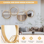 Large Decorative Wall Mirror, Modern Gold Wall Art Mirrors - Image 3