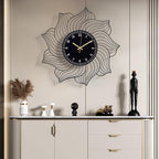 22 Inch Flower Wall Clock, Silent Non-Ticking Battery Operated Modern - Image 3