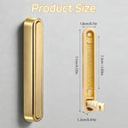Dntorx 2 Pcs Extended Folding Coat Hooks Wall Mounted, 4.33 in Gold Foldable - Image 2