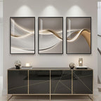 Large Framed Modern Luxury Abstract Wall Art - Image 4