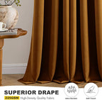 MIULEE Blackout Curtains for Bedroom Living Room 2 Panels, Thermal Insulated - Image 5