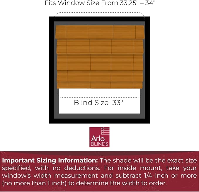 ARLO BLINDS Semi-Sheer Bamboo Roman Shades - Image 2