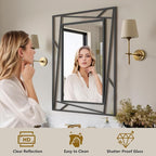 Rectangular Wall Mirror, Hang Horizontally or Vertically - Image 5