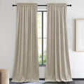 NICETOWN Living Room Camel Velvet Curtains, Sound and Sunlight Reducing Heavy by NICETOWN