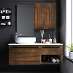 Vinjiasin Dark Wood Contact Paper Peel and Stick Wood Grain Wallpaper Self - Image 5