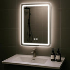 LED Bathroom Mirror, 20x28 in Vanity Mirrors by JOHALXER