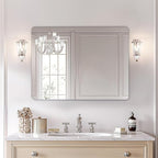 USHOWER 40x30 Inch Large Frameless Bathroom Mirror, Rectangle Wall Vanity Mirror - Image 7
