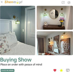 Shenmoyl Battery Operated Wall Sconce - Image 7