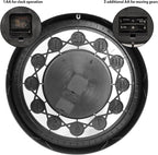 24 Inch Wall Clock with Moving Gears Large Industrial Steampunk Metal Clock - Image 5