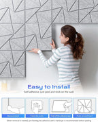 12 Pack Acoustic Panels, Sound Proof Foam Panels - Image 6